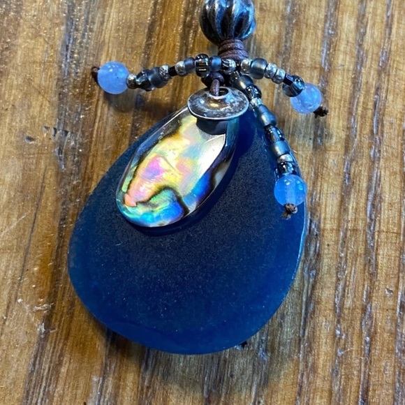 Vintage Silpada “Indigo Mood” Blue Quartz Sterling Bead Necklace - Picture 8 of 11